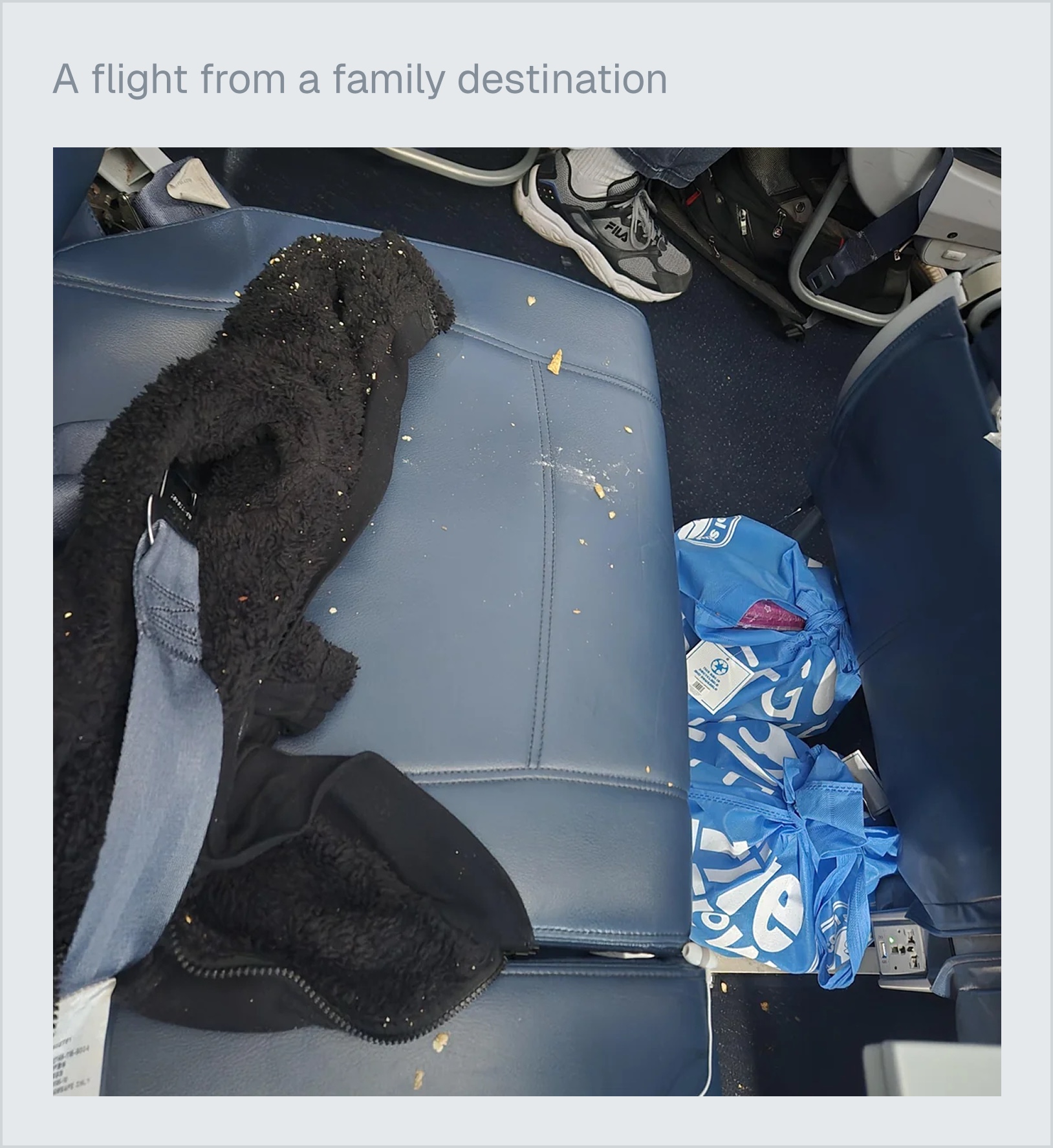 Cabin condition after a family flight